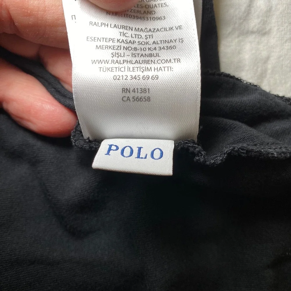 Polo Ralph Lauren Mens XL Long Sleeve T-Shirt Black Classic Fit Cotton Pony Logo